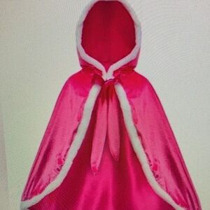Kids Pink Hooded Cape